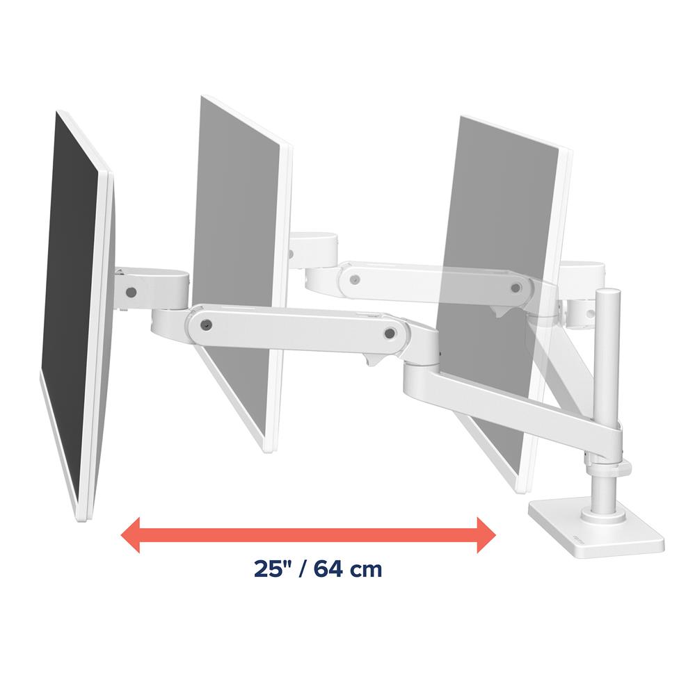 Ergotron LX PRO ARM 單臂顯示器支架 45-695-290(桌夾-長杆-白色)