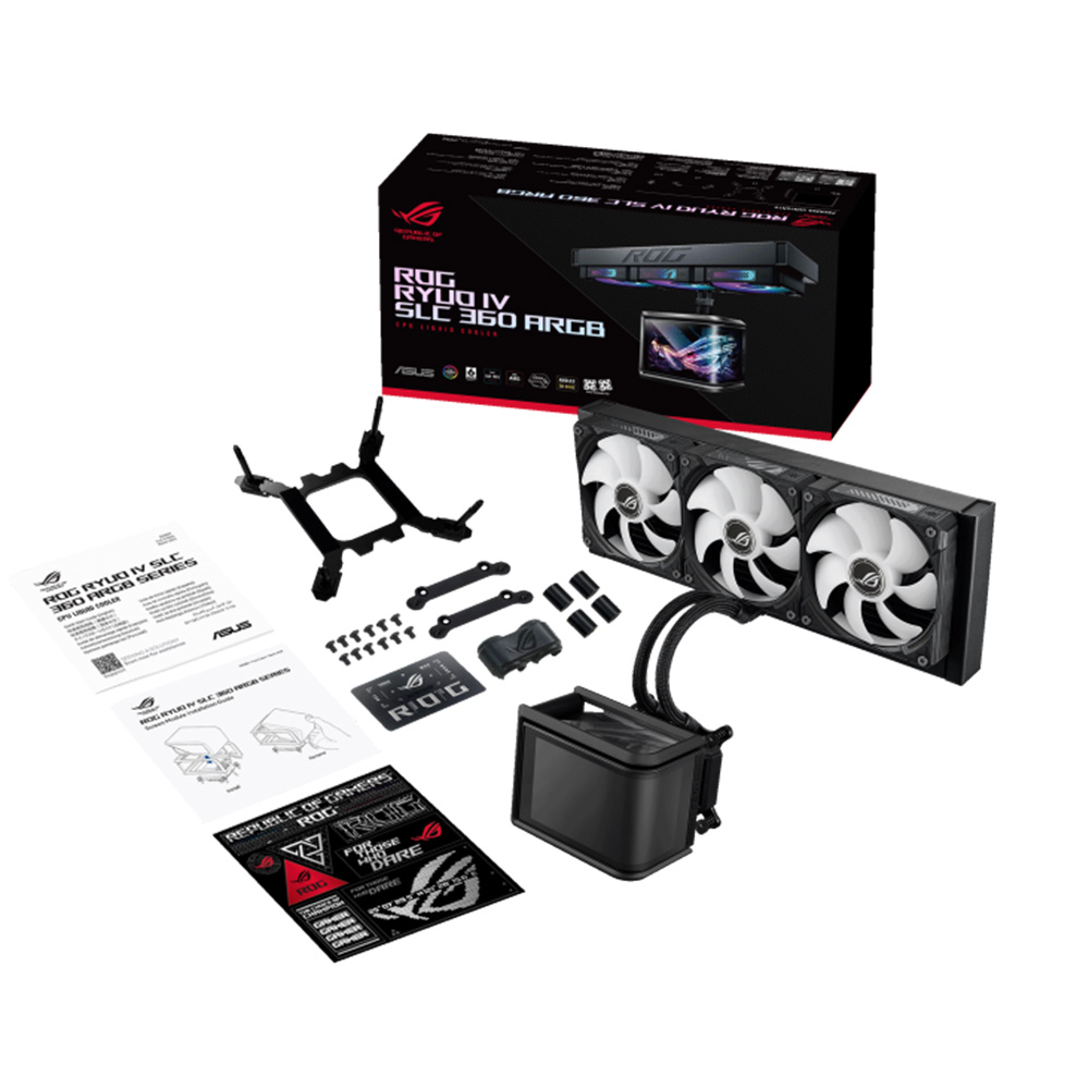 ASUS ROG Ryuo IV 360 ARGB 水冷散熱器(SLC-黑色)