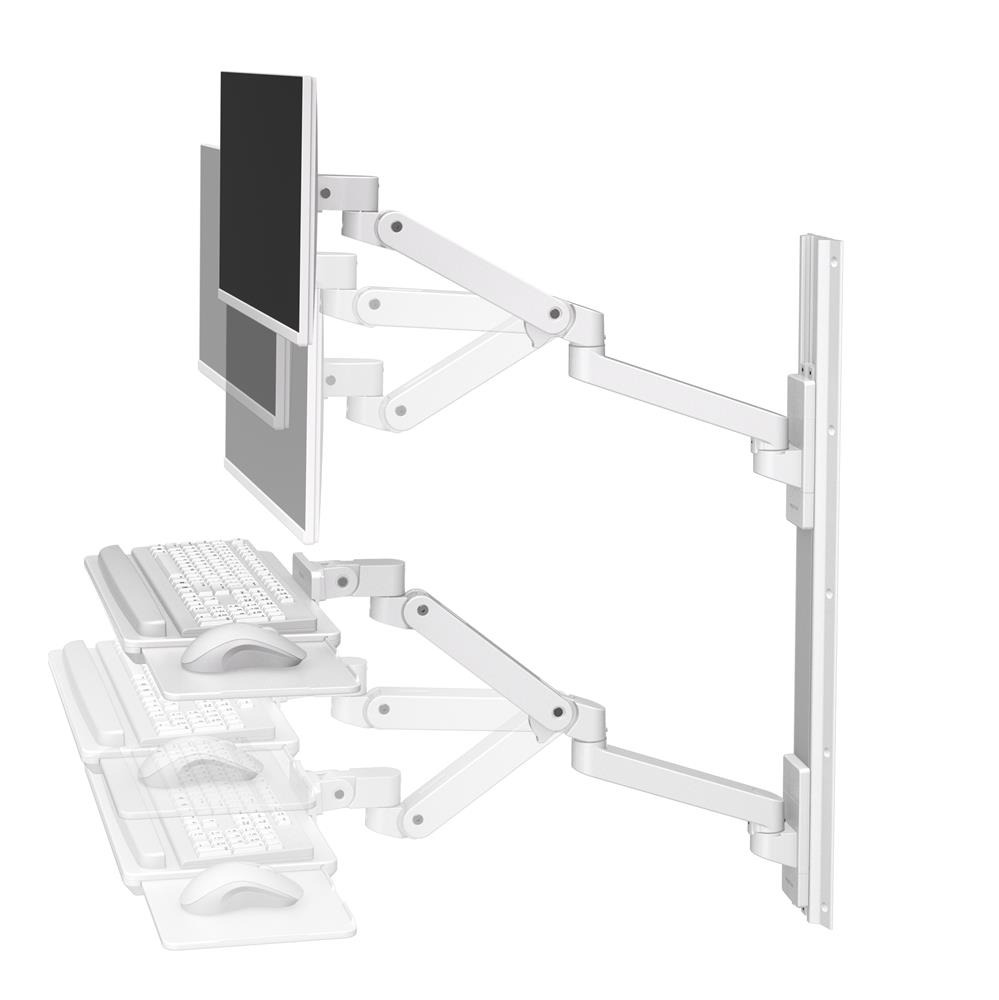 Ergotron LX PRO ARM 壁掛系統(顯示器及鍵盤) 45-696-290(白色)