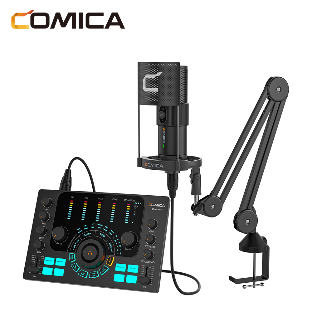 Comica ADCaster C2 多用途錄音界面(適用於PODCAST/錄音/直播)(黑色)