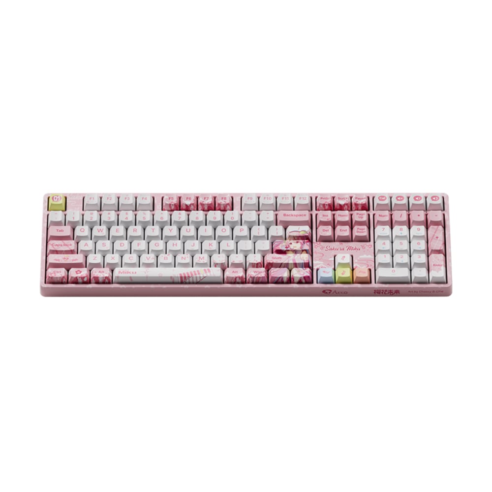 AKKO Sakura Miku 5108B Plus + AG One 8K 鍵盤滑鼠組合(Cream Cyan 奶青軸)