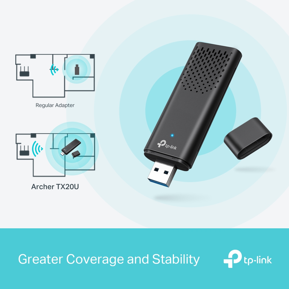 TP-Link Archer TX20U AX1800 WiFi 6 USB 接收器
