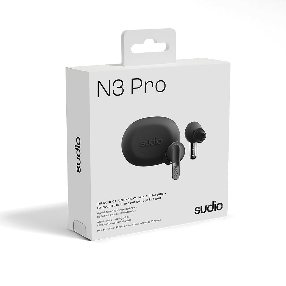 Sudio N3 Pro 防水主動降噪真無線耳機(黑色)