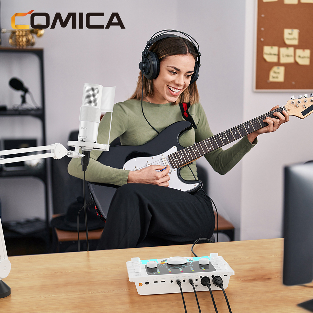 Comica ADCaster C2 多用途錄音界面(適用於PODCAST/錄音/直播)(黑色)