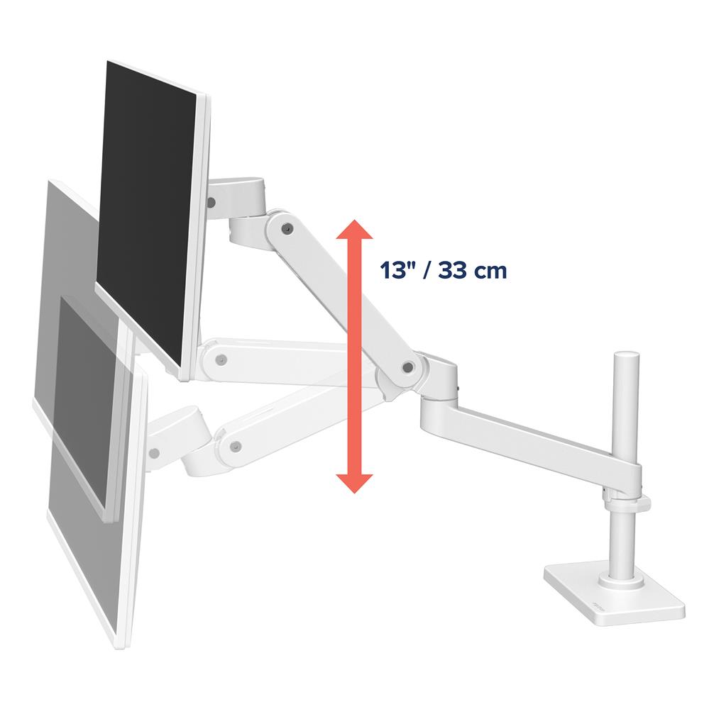 Ergotron LX PRO ARM 單臂顯示器支架 45-695-290(桌夾-長杆-白色)