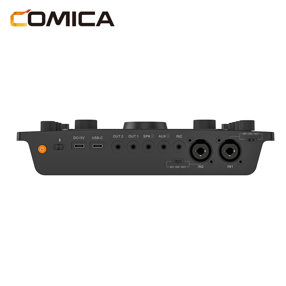 Comica ADCaster C2 多用途錄音界面(適用於PODCAST/錄音/直播)(黑色)