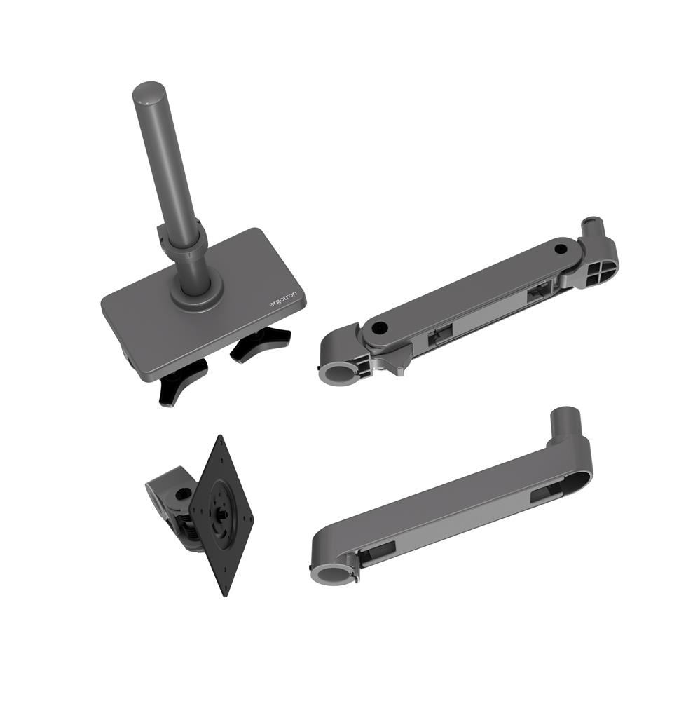 Ergotron LX PRO ARM 單臂顯示器支架 45-695-293(桌夾-長杆-灰色)