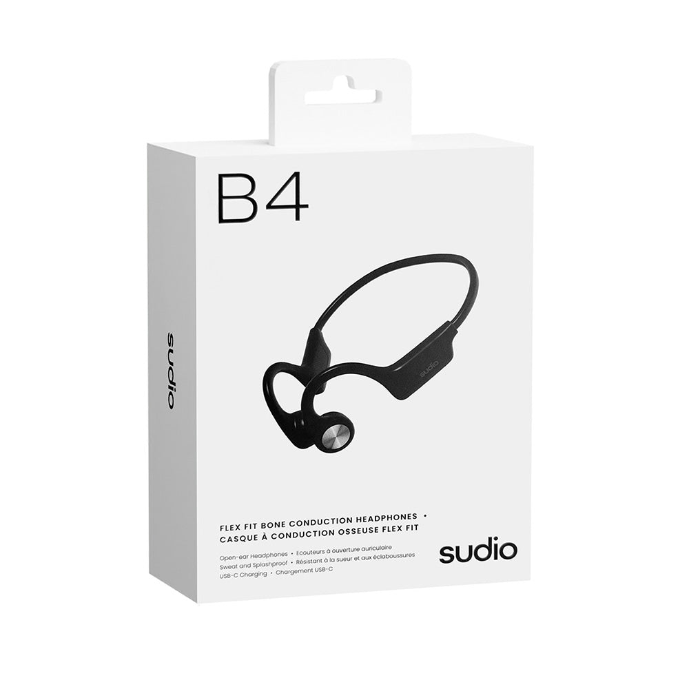 Sudio B4 Black 骨傳導 防水藍牙耳機(黑色)