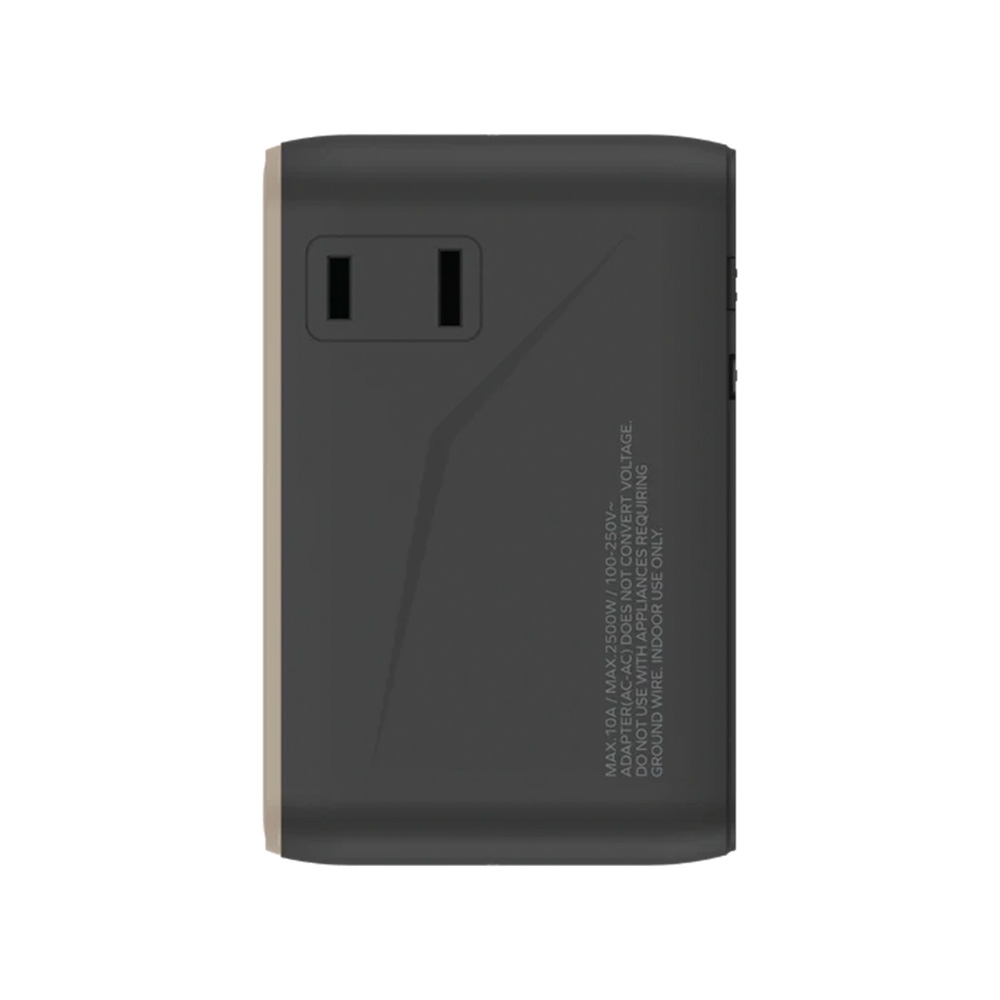 MOMAX 1-World2 100W 4-插口雙AC旅行充電插座(UA23)(鈦色)