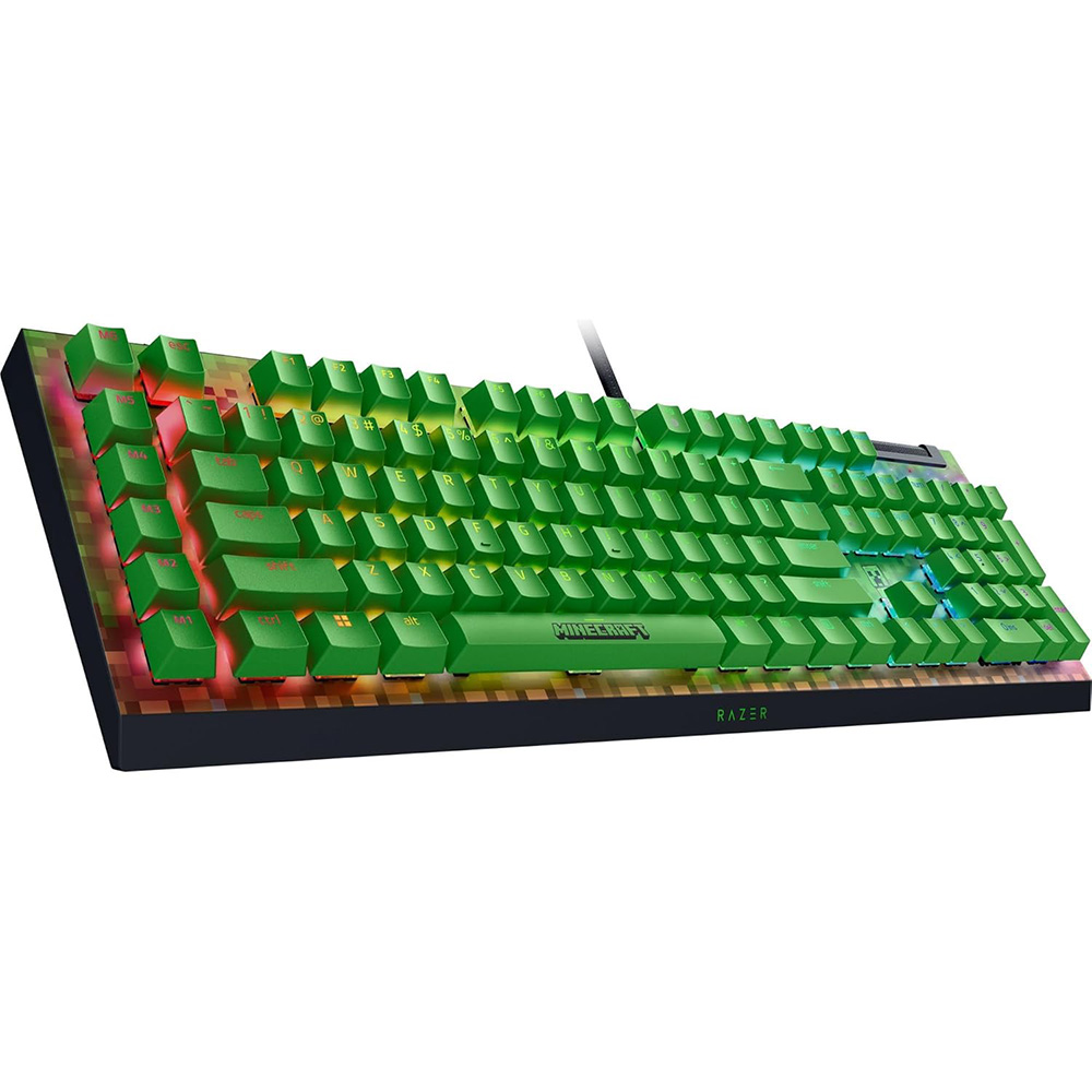 Razer Blackwidow V4 X Green Minecraft Edition 有線遊戲機械鍵盤(Minecraft)