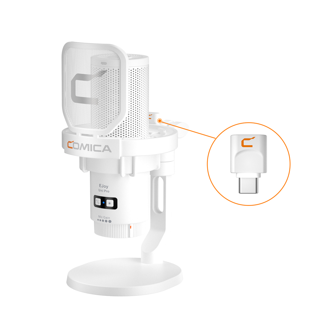 Comica Uni Pro 電容式無線麥克風(白色)