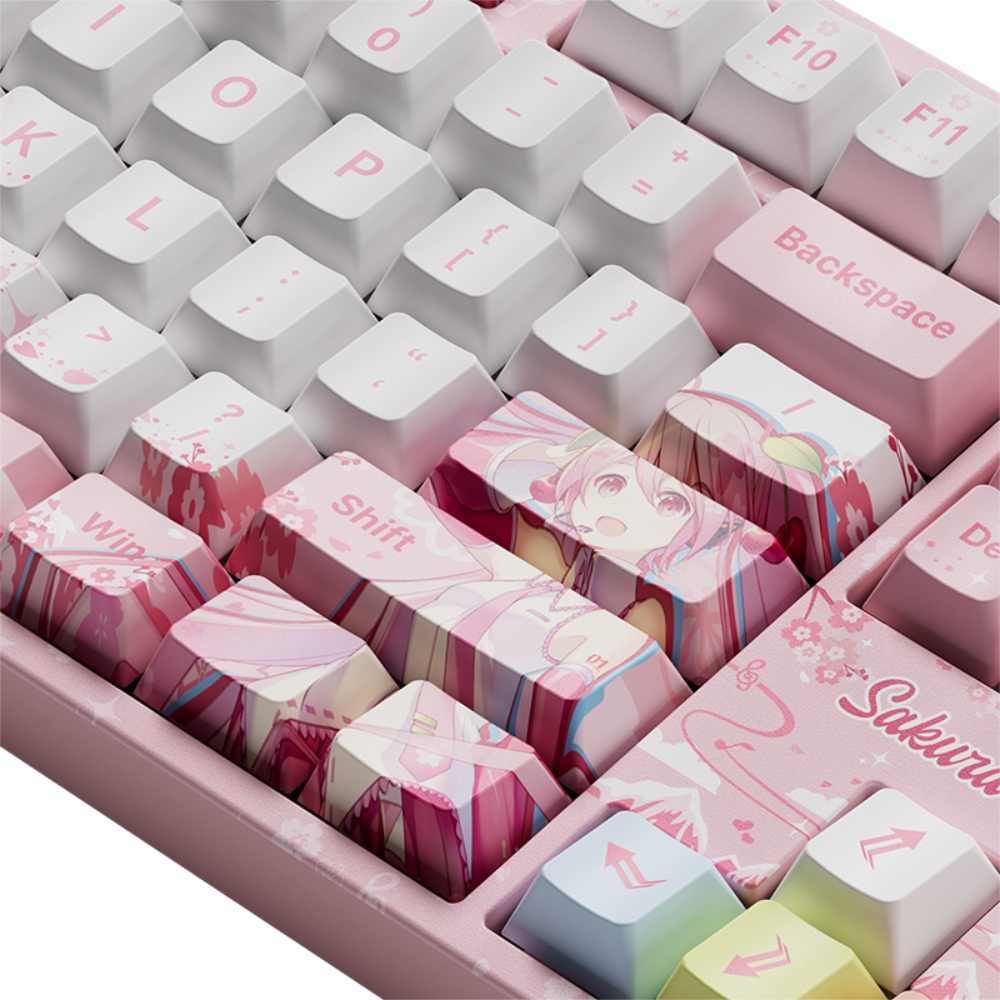 AKKO Sakura Miku 5108B Plus + AG One 8K 鍵盤滑鼠組合(Cream Cyan 奶青軸)