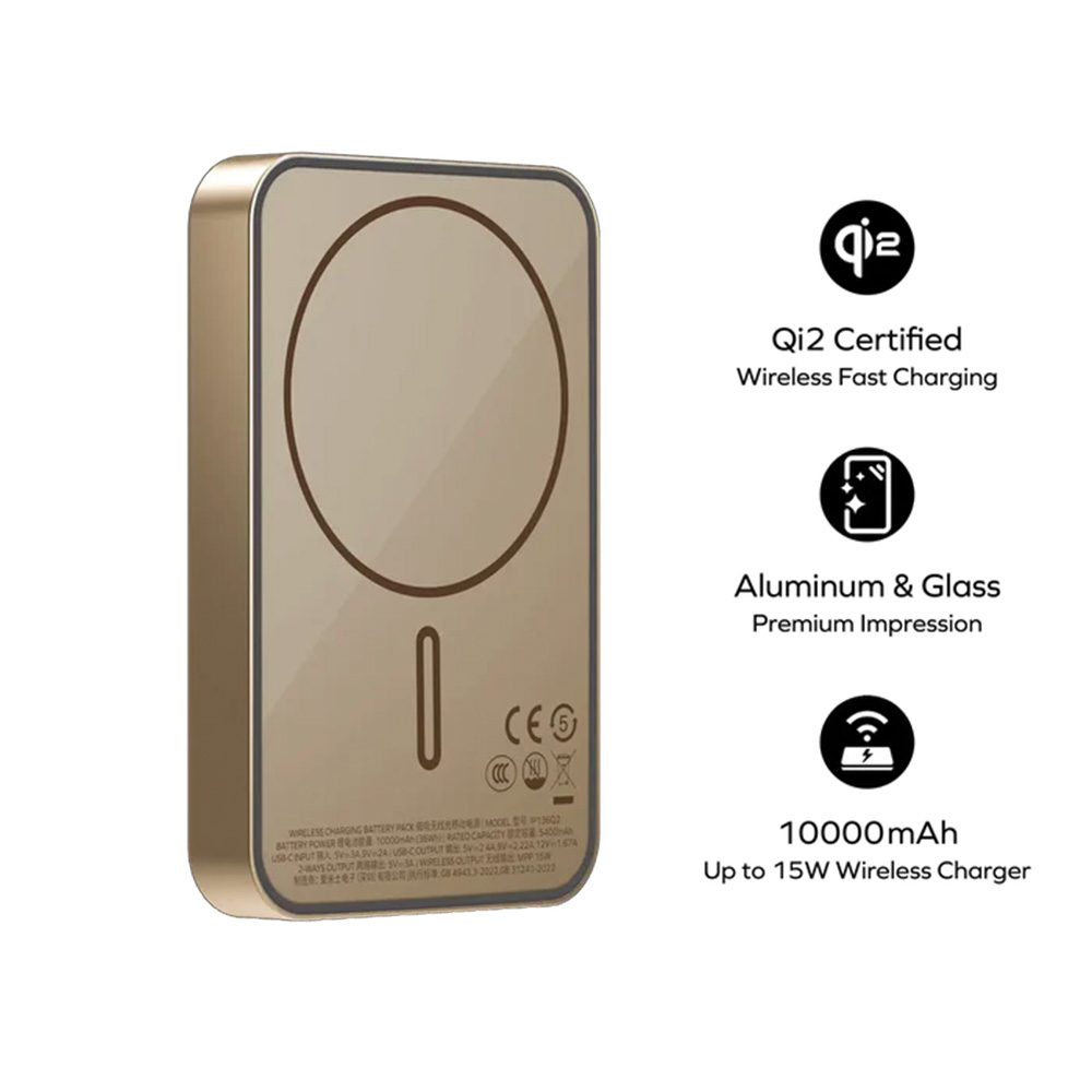 MOMAX Q.Mag X1 Qi2 超薄磁吸流動電源 10000mAh - Gen 2(IP136Q2)(黑色)