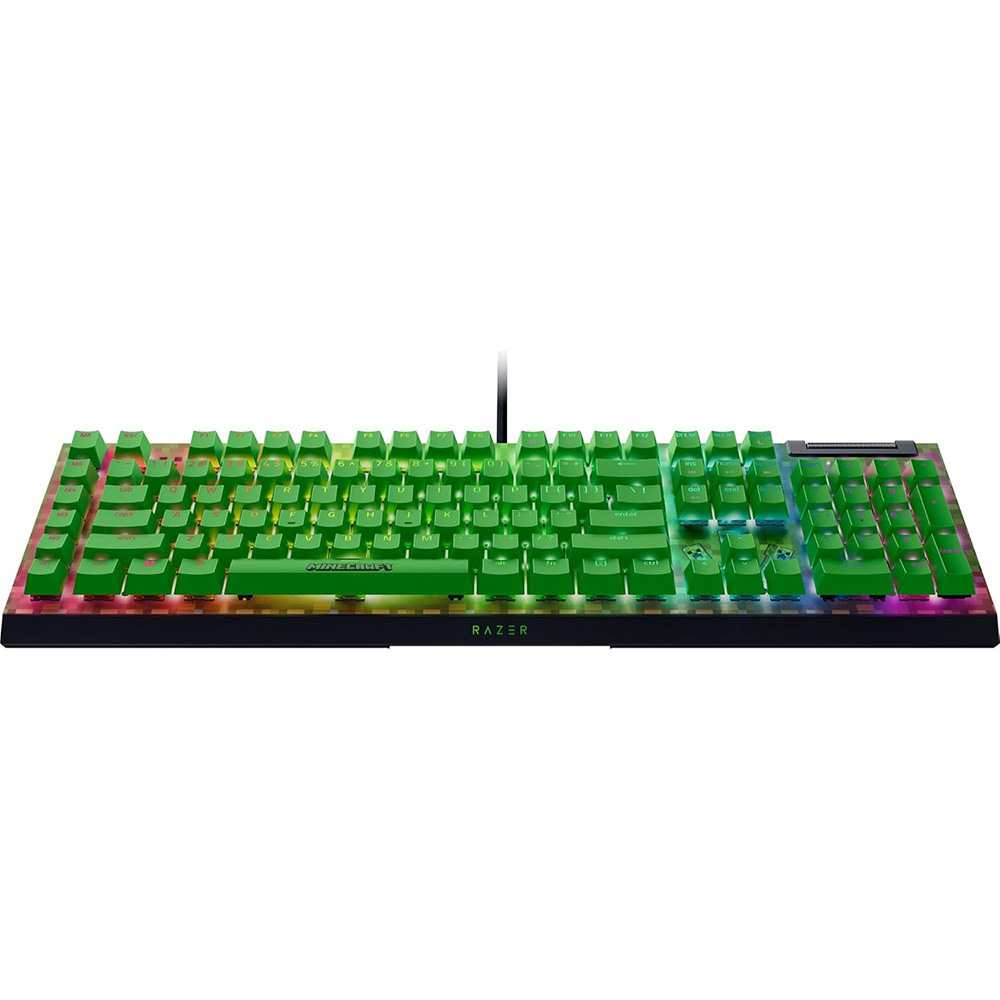 Razer Blackwidow V4 X Green Minecraft Edition 有線遊戲機械鍵盤(Minecraft)
