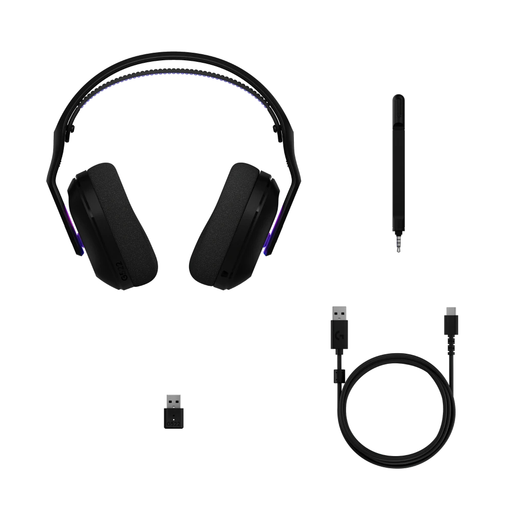 Logitech G522 LIGHTSPEED 三模無線遊戲耳機(黑色)