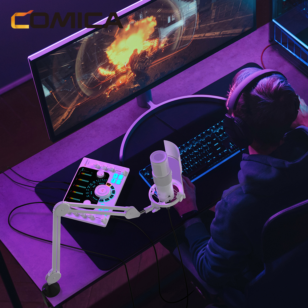 Comica ADCaster C2 多用途錄音界面(適用於PODCAST/錄音/直播)(黑色)