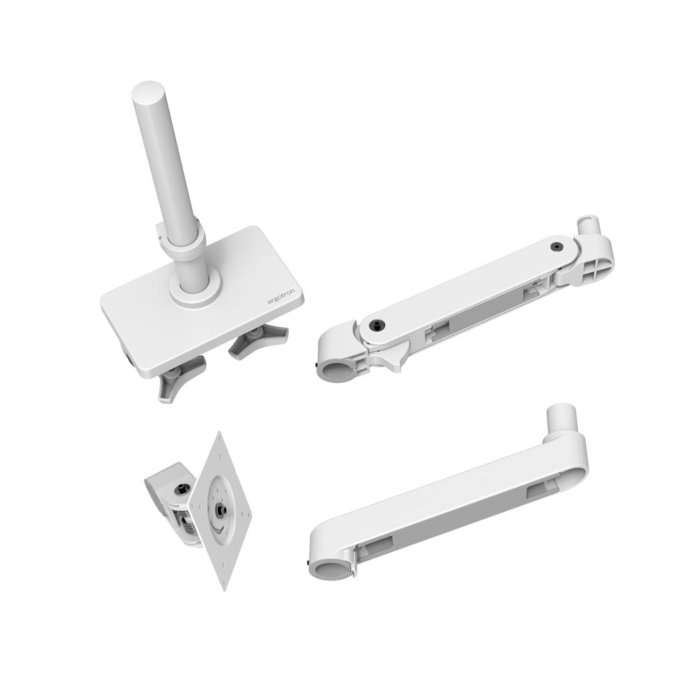 Ergotron LX PRO ARM 單臂顯示器支架 45-695-290(桌夾-長杆-白色)