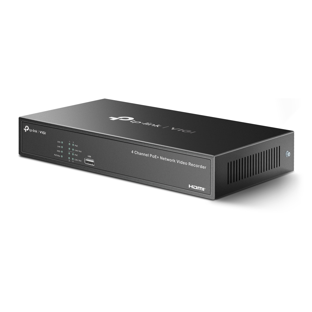 TP-Link VIGI NVR1004H-4P 4 Channel 路網路監控主機