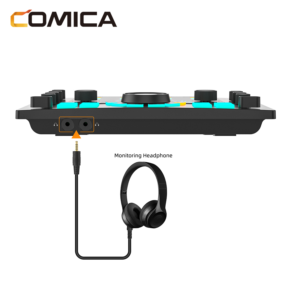 Comica ADCaster C2 多用途錄音界面(適用於PODCAST/錄音/直播)(黑色)