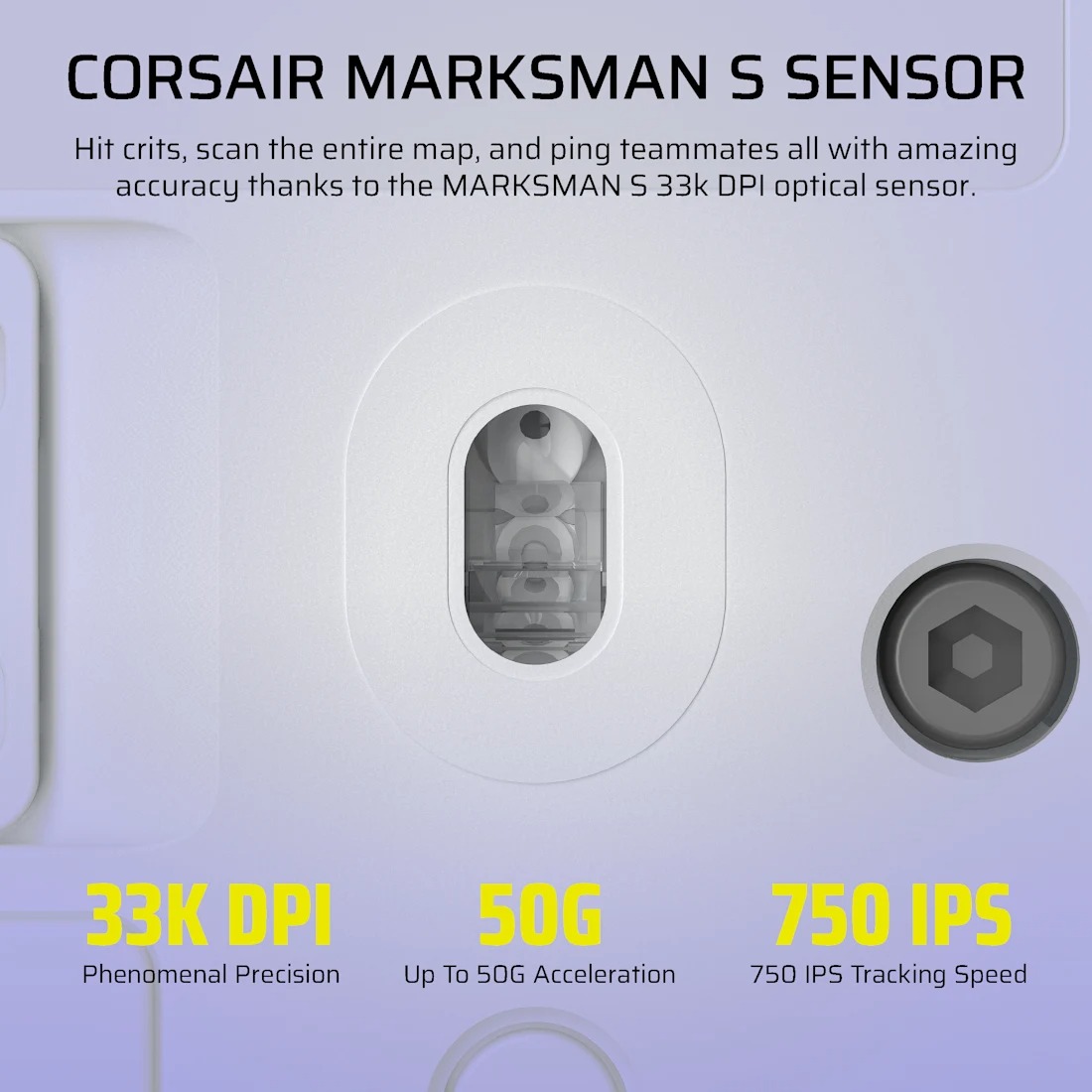 Corsair Scimitar Elite SE Wireless MMO 無線遊戲滑鼠(白色)