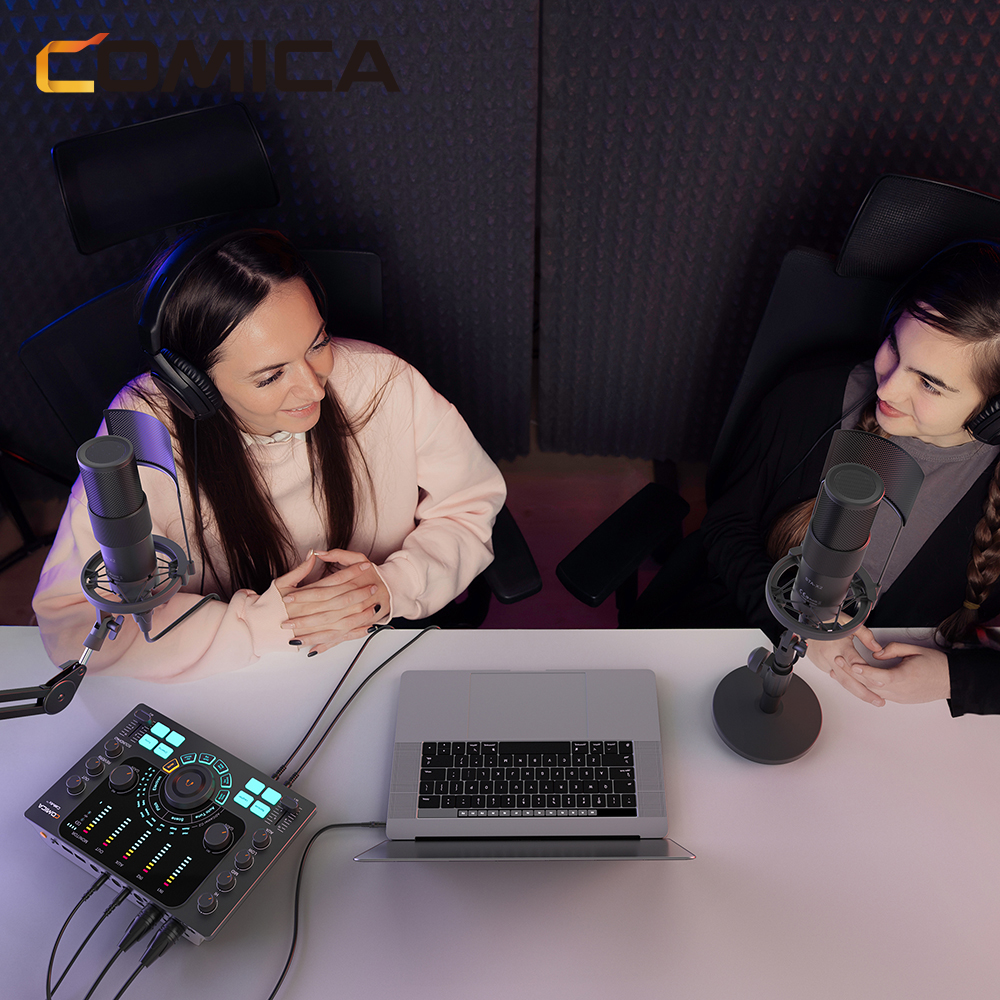 Comica ADCaster C2 多用途錄音界面(適用於PODCAST/錄音/直播)(黑色)