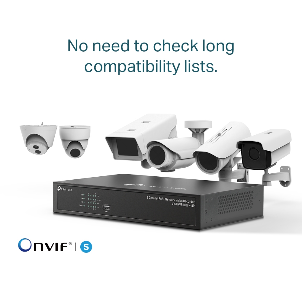 TP-Link VIGI NVR1008H-8P 8 Channel PoE+ 路網路監控主機