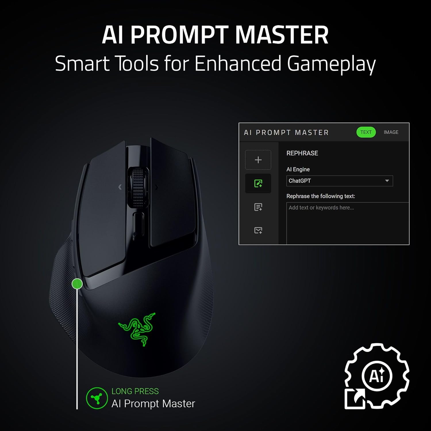 Razer Basilisk Mobile 便攜式無線人體工學滑鼠