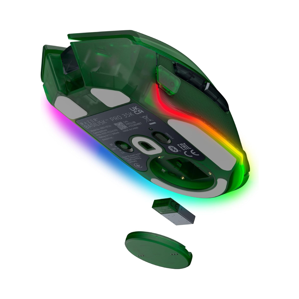 Razer Basilisk V3 Pro 35K 無線遊戲滑鼠(Phantom Green Edition)