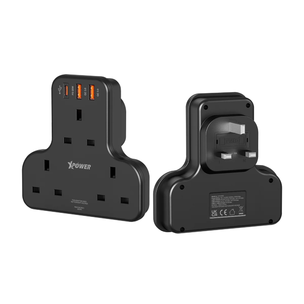 XPower WSS2 多功能T型萬能插蘇(Black)