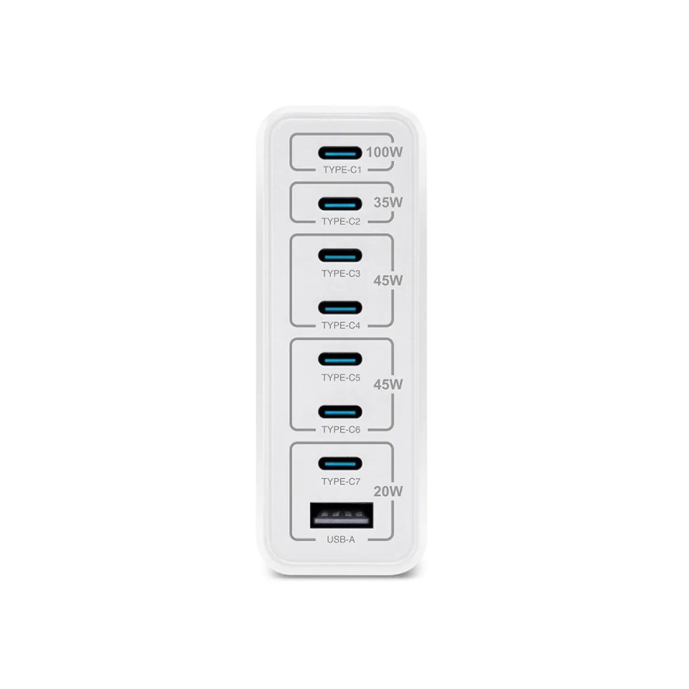 XPower GX200B 200W 8輸出PD3.0/PPS桌上型GaN充電器(White)