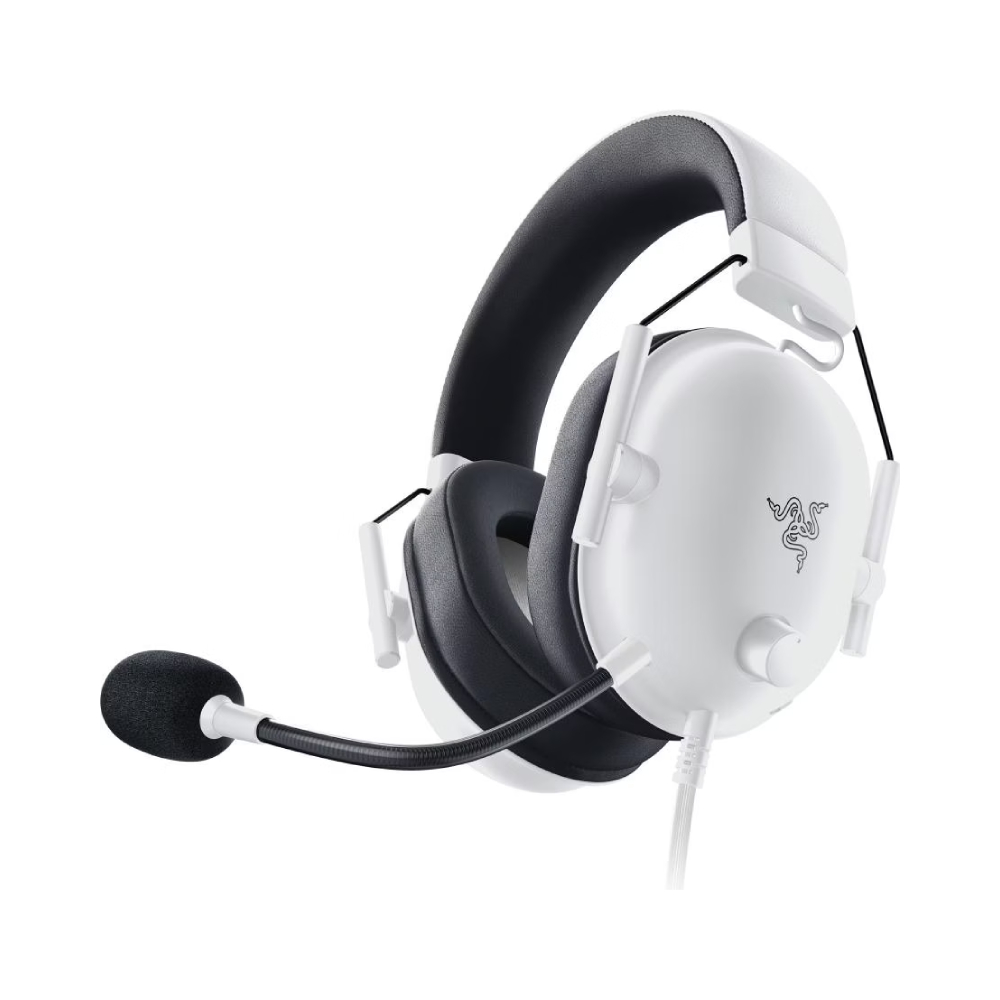 Razer Blackshark V2 X 有線遊戲耳機(Special White Edition)