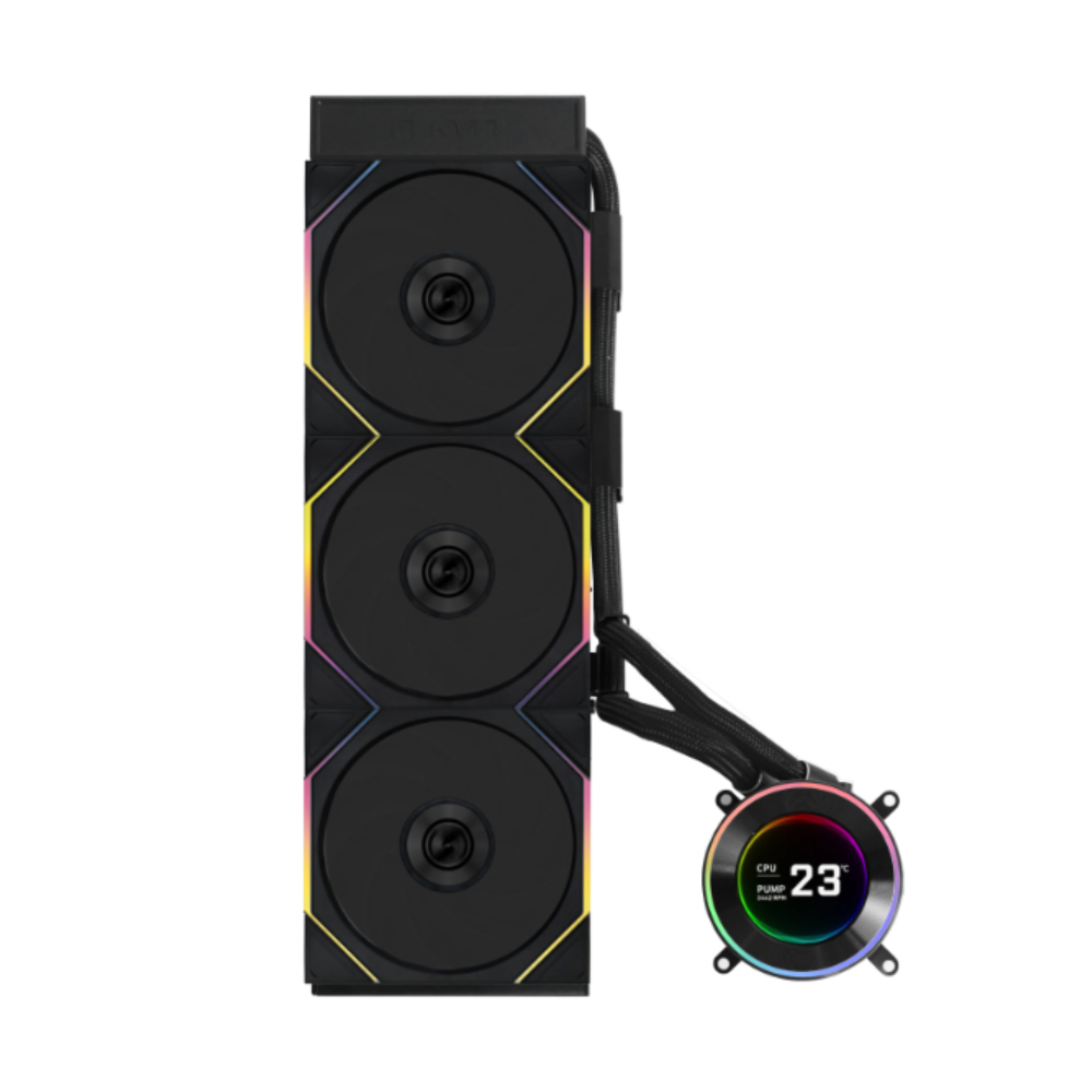 LIAN LI Hydroshift II LCD-C 360TL AIO 水冷散熱器 (隨附 L-Wireless 控制器)(TL風扇-黑色)