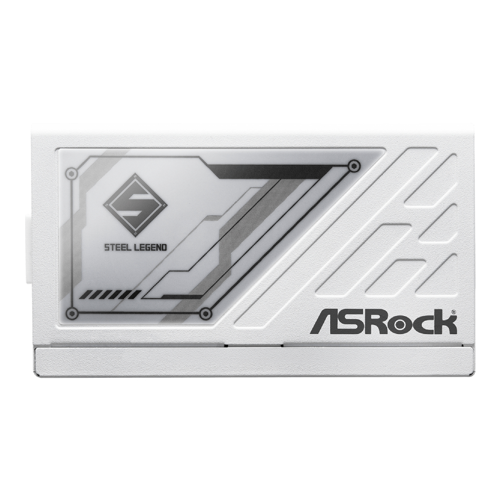 ASRock Steel Legend Fully Modular PSU 電源供應器(白色-1000W-Cybenetics Platinum-ATX3.1)