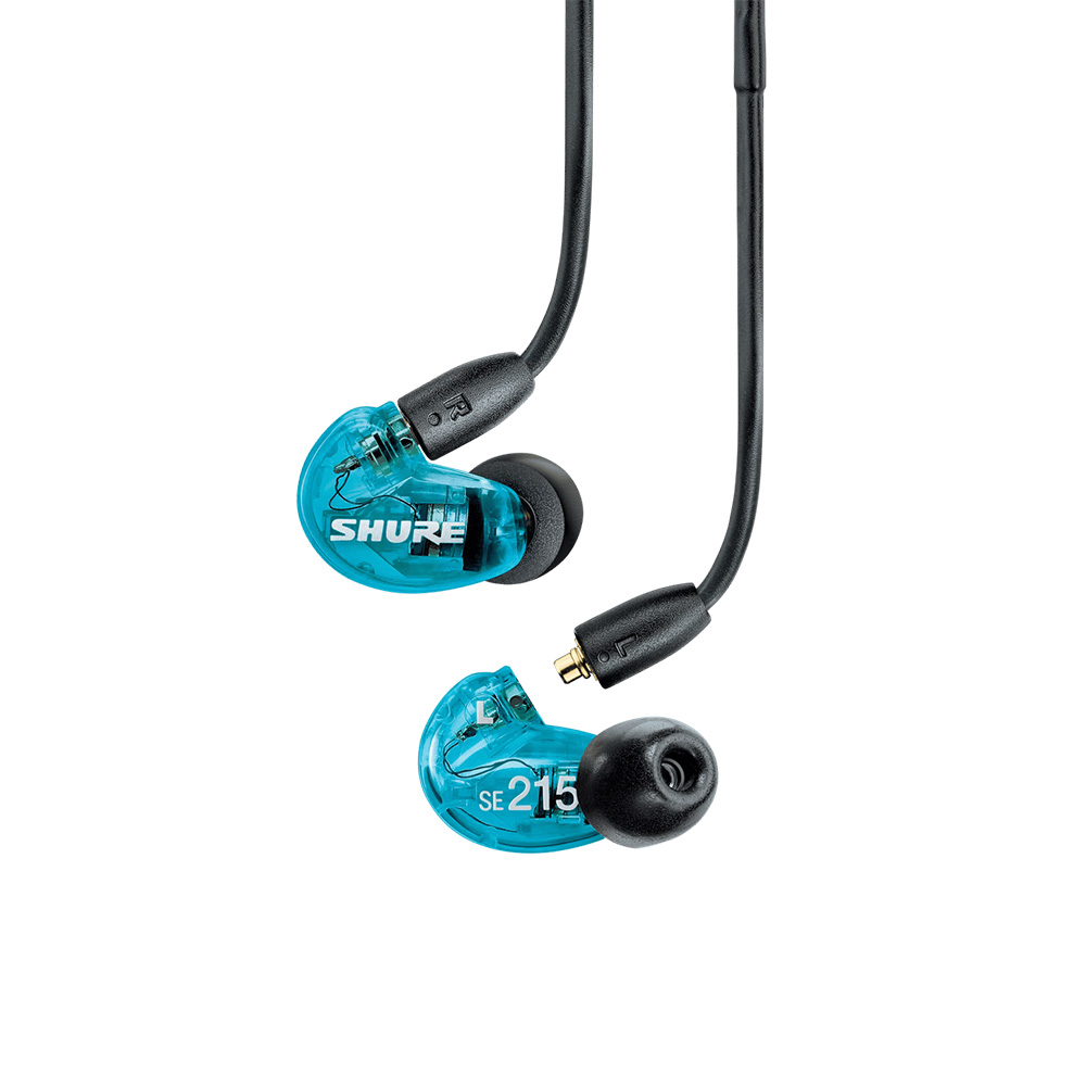 Shure SE215 隔音入耳式耳機(藍色)