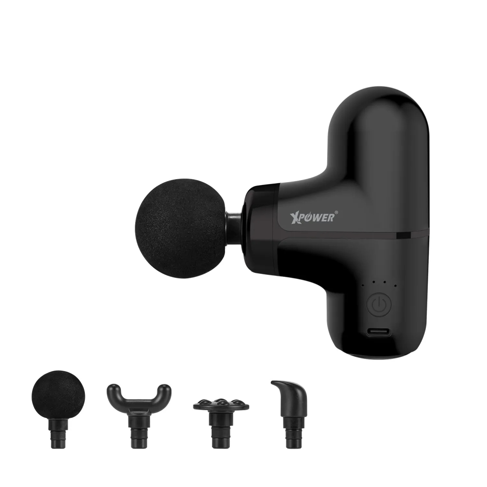 XPower MG17 全球最細2合1超迷你熱敷按摩槍(Black)