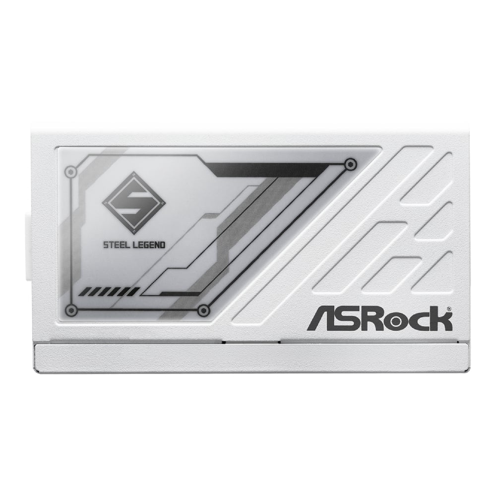 ASRock Steel Legend Fully Modular PSU 電源供應器(白色-850W-Cybenetics Platinum-ATX3.1)