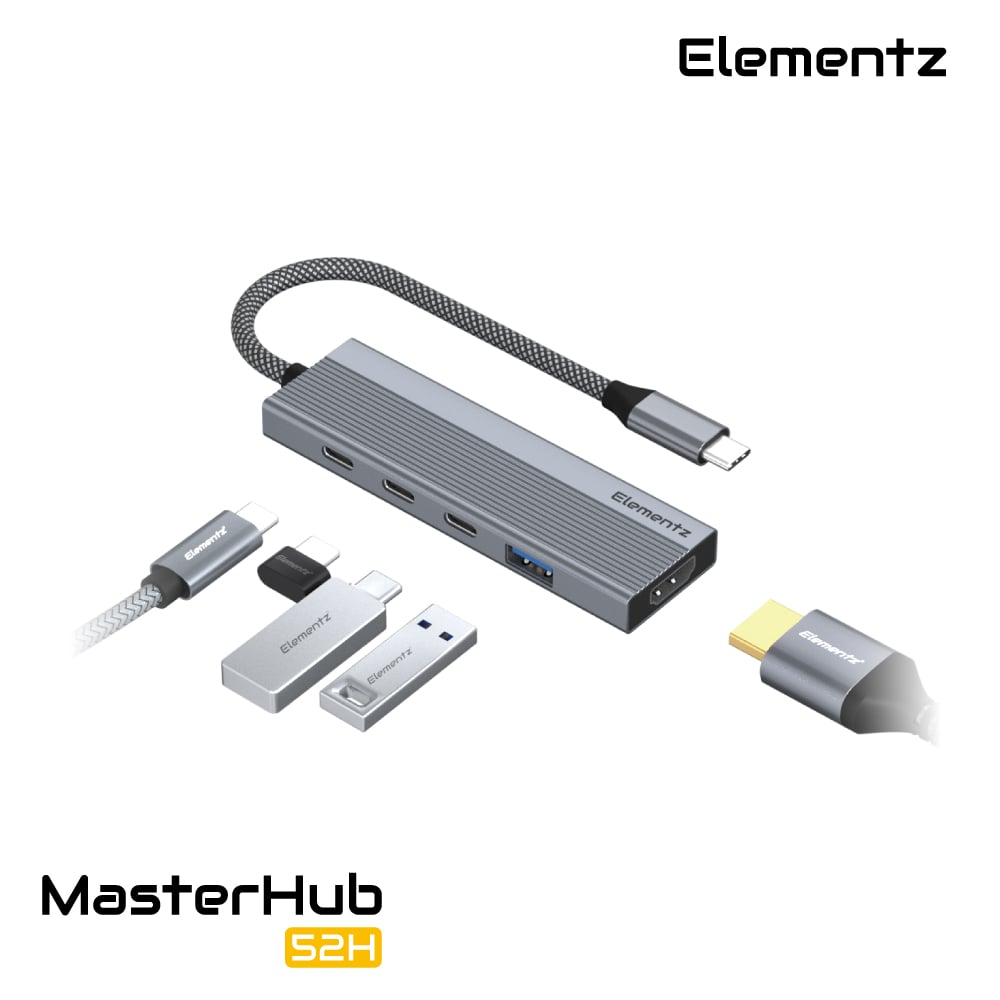 Elementz MasterHub 52H 5 in 1 USB-C Hub 擴展塢