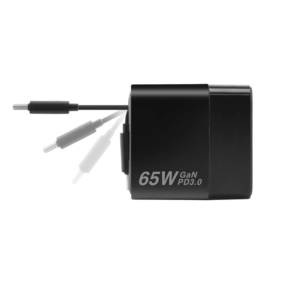 XPower GX65B 3合1 65W GaN PD座枱充電器(Black)
