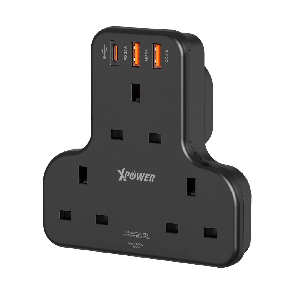 XPower WSS2 多功能T型萬能插蘇(Black)