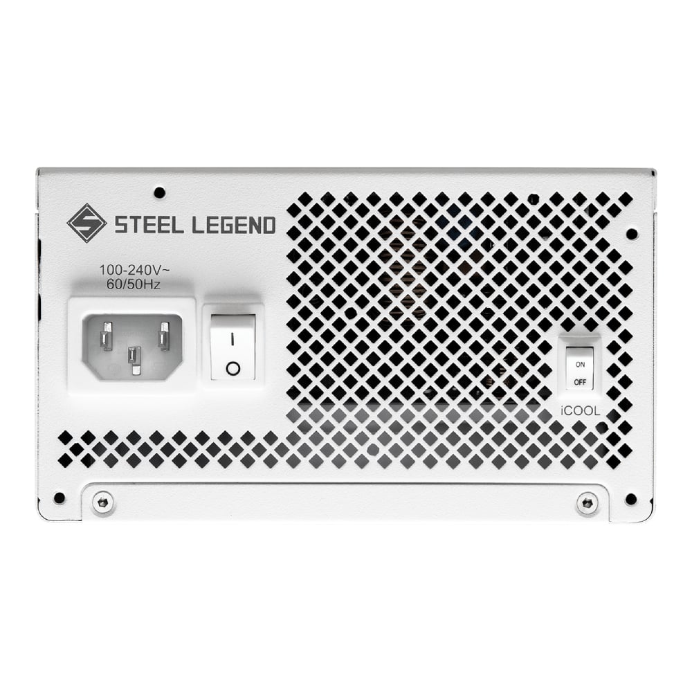 ASRock Steel Legend Fully Modular PSU 電源供應器(白色-850W-Cybenetics Platinum-ATX3.1)