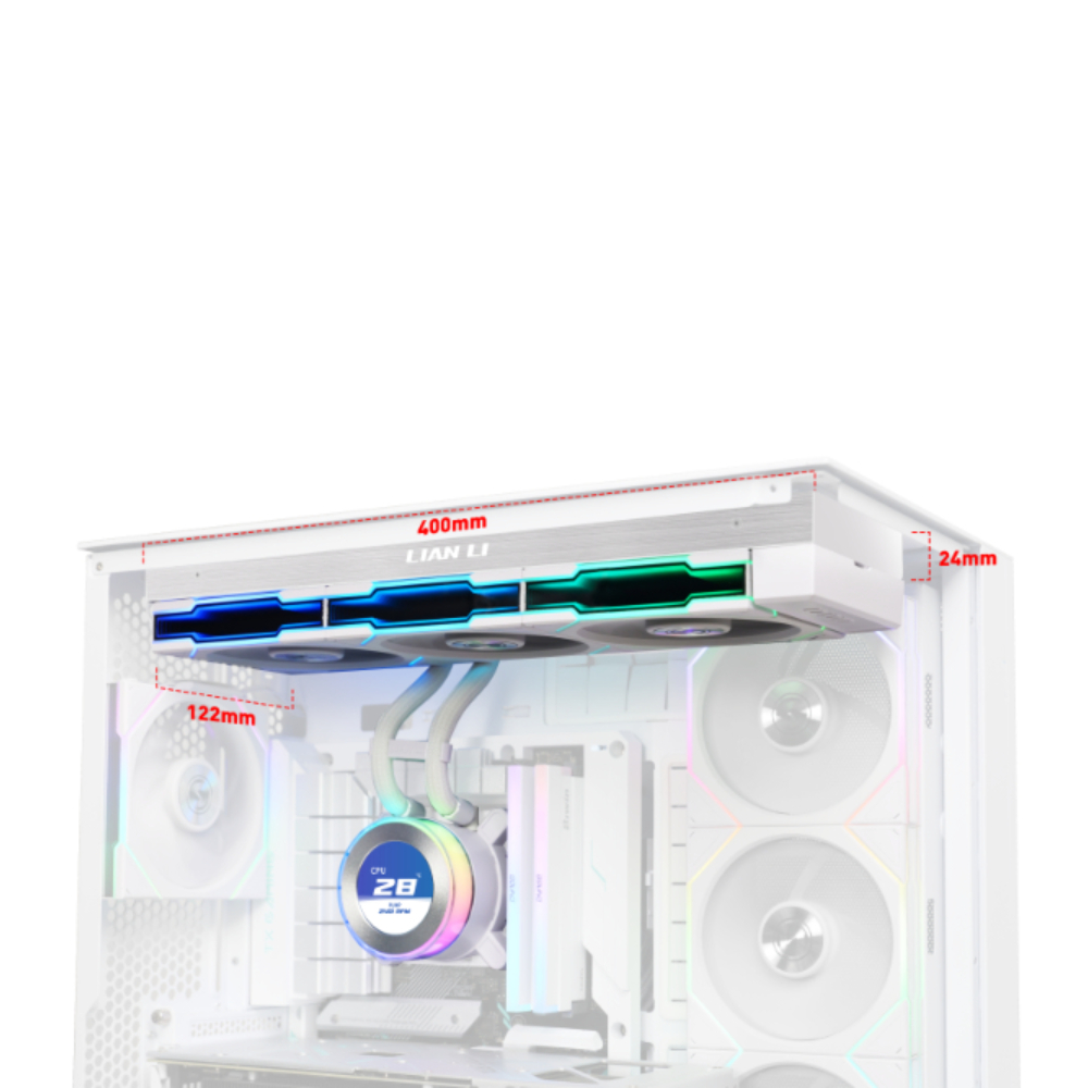 LIAN LI Hydroshift II LCD-C 360TL AIO 水冷散熱器 (隨附 L-Wireless 控制器)(TL風扇-白色)