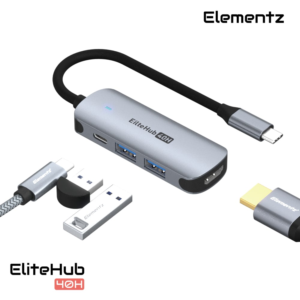 Elementz EliteHub 40H 4 in 1 USB-C Hub 擴展塢