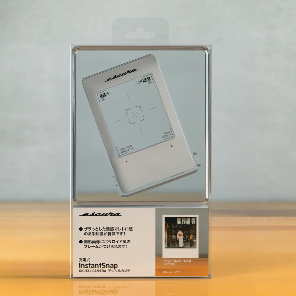 Escura InstantSnap 迷你透明數碼相機(白色)