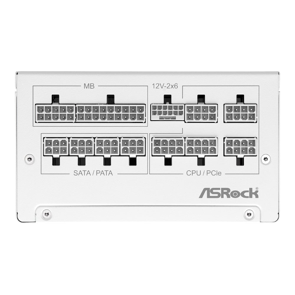 ASRock Steel Legend Fully Modular PSU 電源供應器(白色-850W-Cybenetics Platinum-ATX3.1)