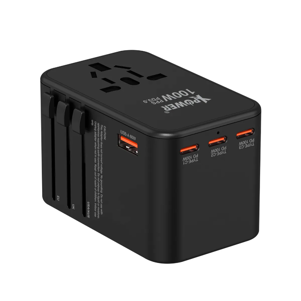 XPower TA100B 100W 5輸出PD/PPS Gan旅行充電器(Black)