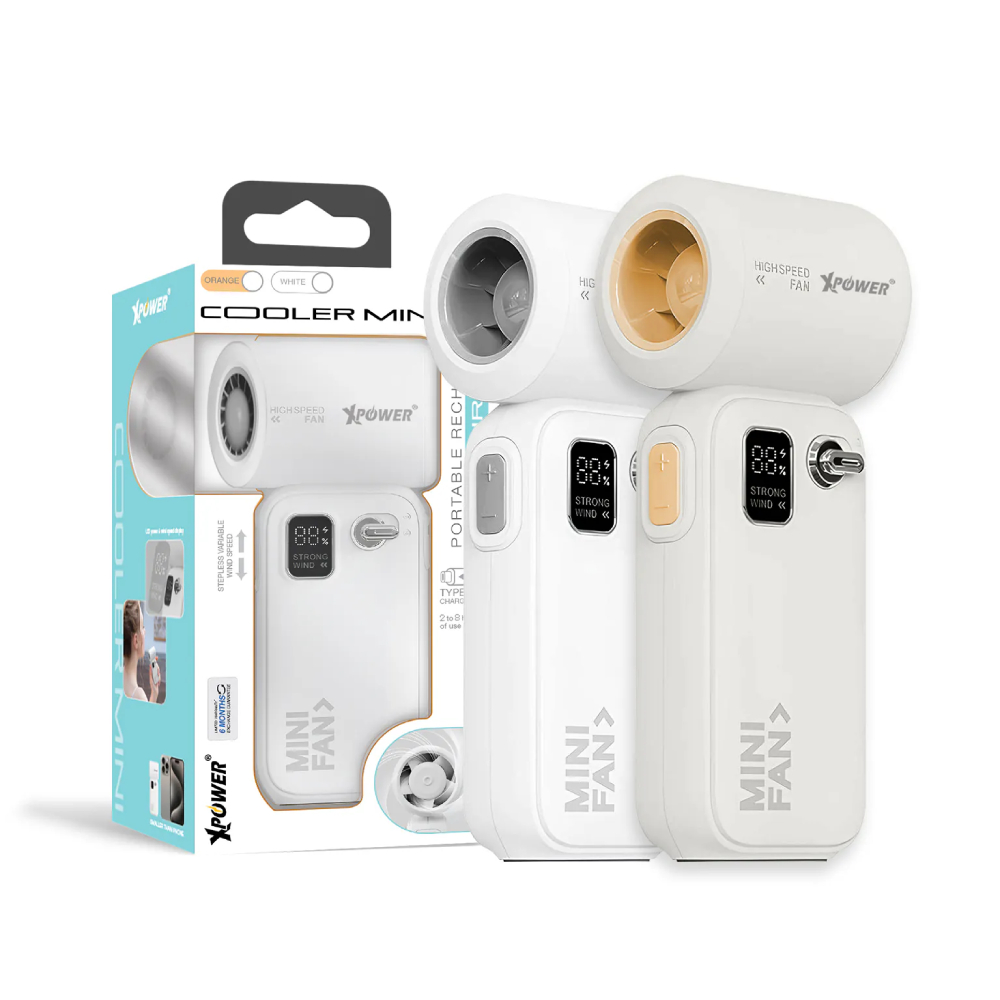 XPower COOLER MINI 手提充電式便攜迷你渦輪風扇(White)