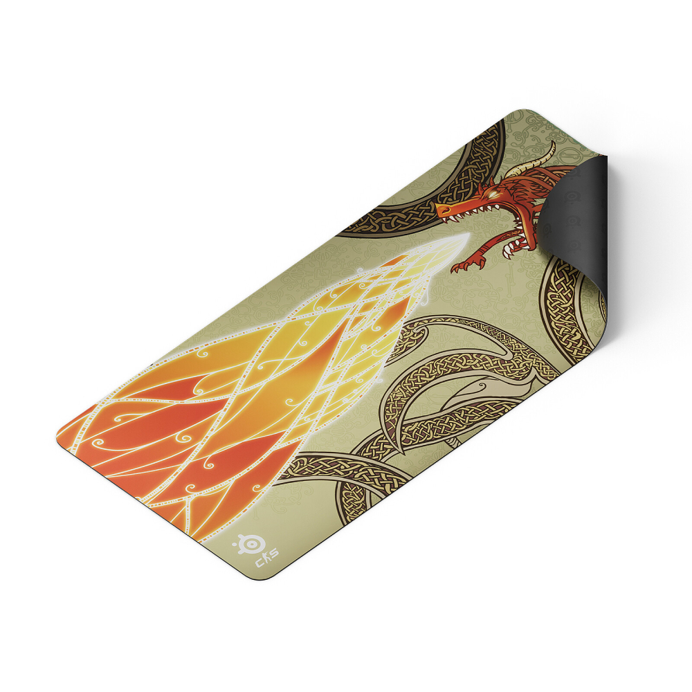 SteelSeries QcK 布質滑鼠墊(63448)(XXL-CS2 Dragon Lore Edition)