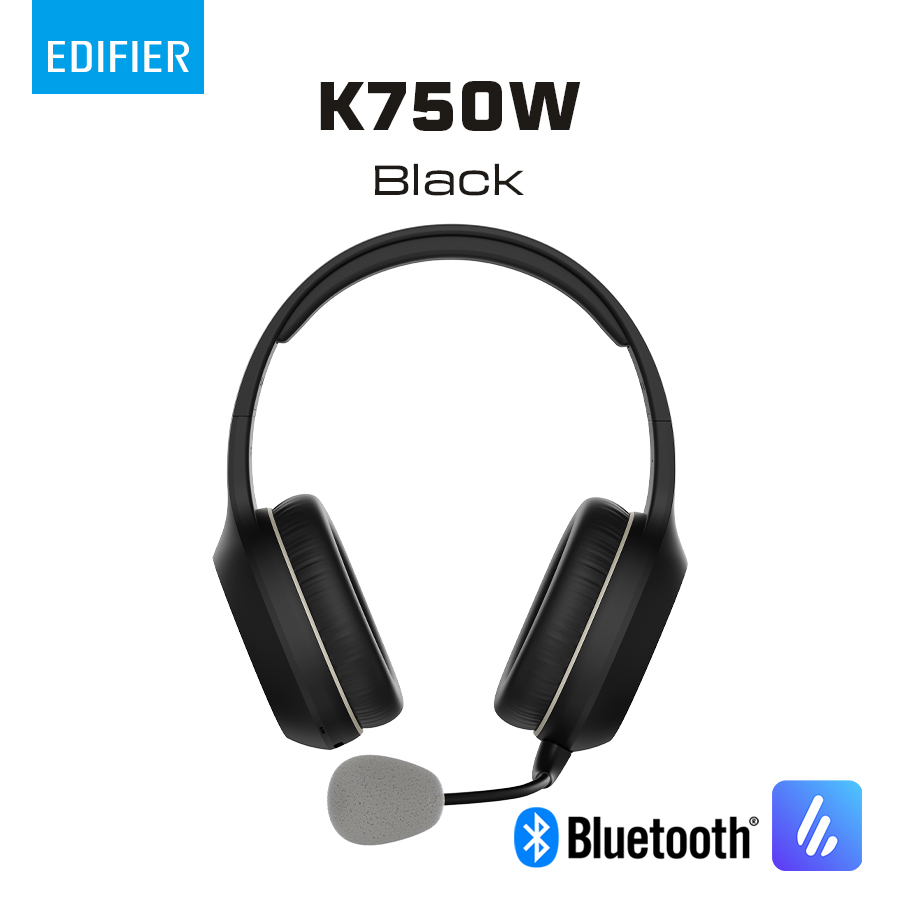 Edifier K750W 頭戴式無線藍牙耳機(黑色)