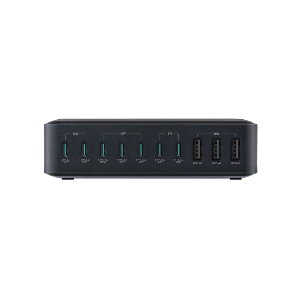 XPower PHOTON320 320W 10 合 1 PD3.1/PPS 桌上型快速充電器(Black)