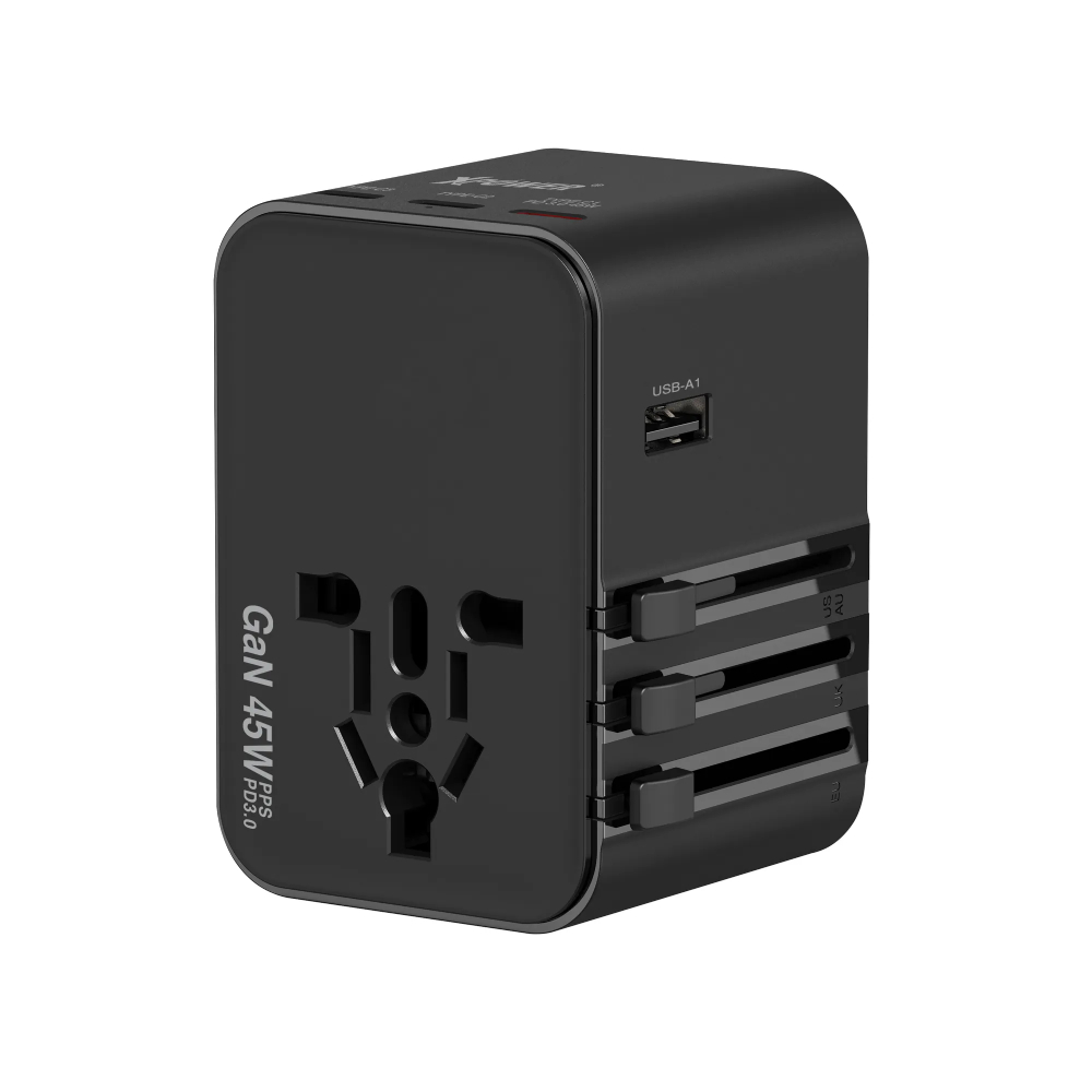 XPower TA45B 6輸出 45W PD/PPSGaN旅行充電器(Black)
